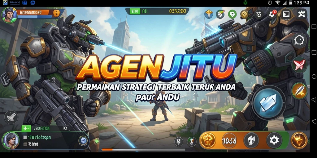 Tampilan gameplay memikat dari AGENJITU dalam aksi SLG.