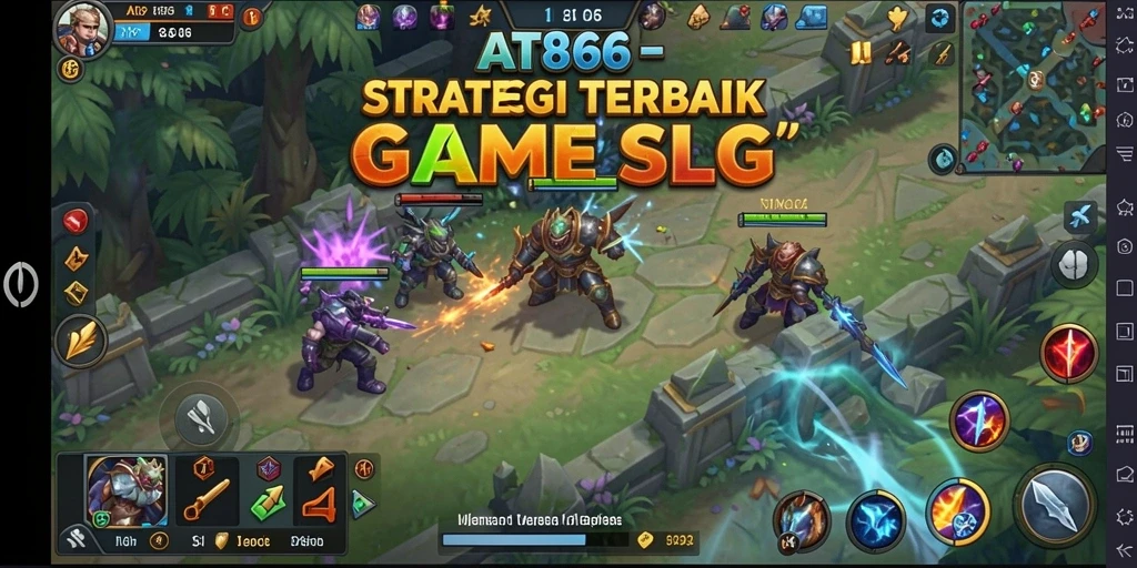 Screenshot AT866 menampilkan gameplay intens dalam strategi SLG.