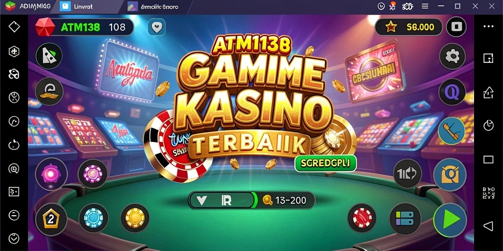 Gameplay ATM138 yang seru dengan grafis Kasino yang menakjubkan.
