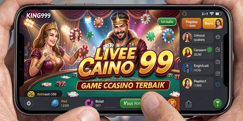 Tampilan gameplay Live Casino yang memukau dan interaktif di KING999.