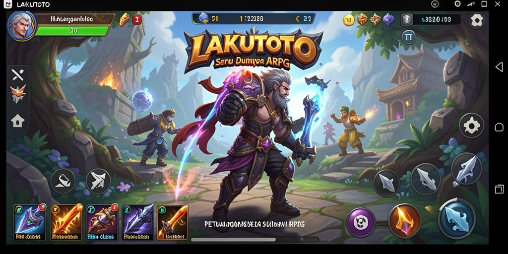 Tampilan gameplay epic dalam LAKUTOTO yang penuh aksi dan strategi.