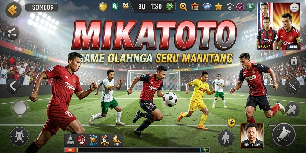 Tampilan gameplay seru dari MIKATOTO dalam pertandingan olahraga.