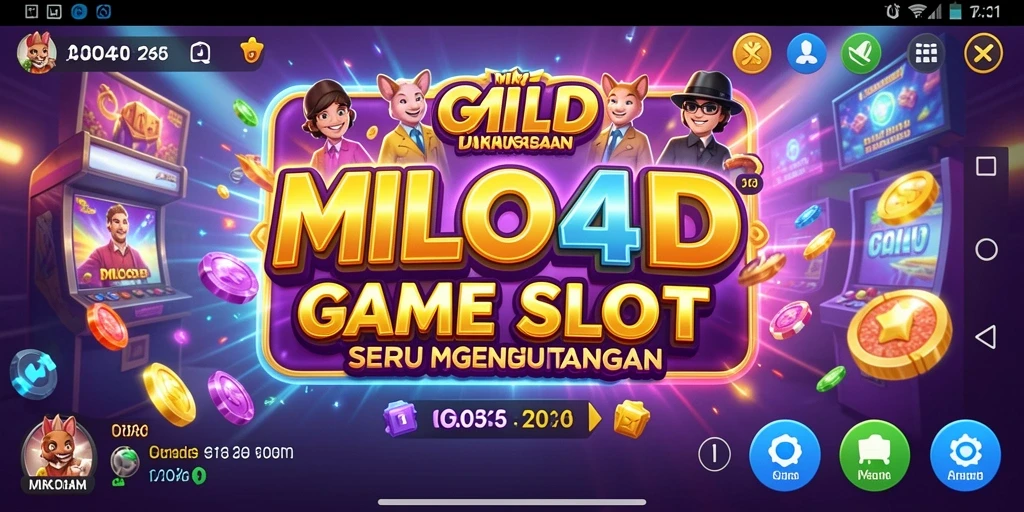 Tampilan gameplay yang menarik dari <strong>MILO4D</strong> dengan berbagai tema slot.