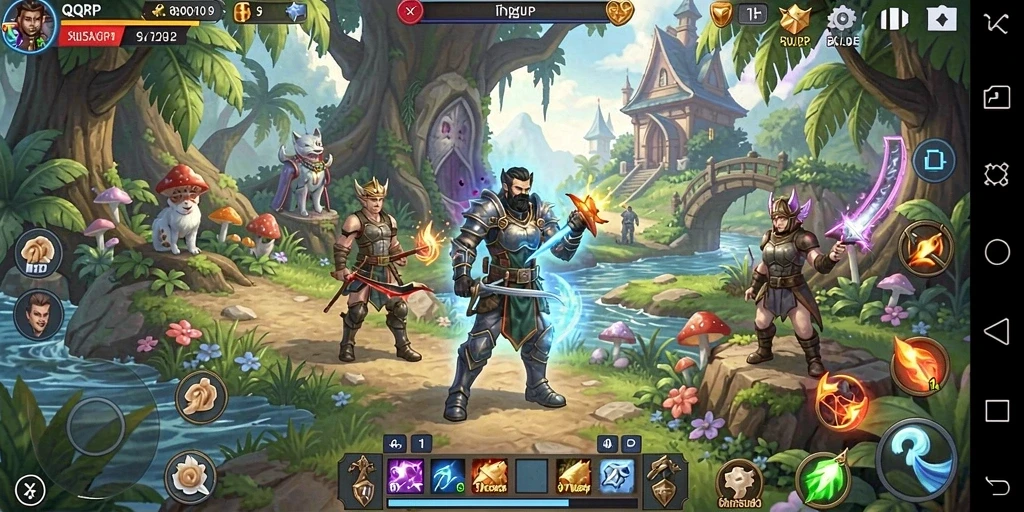 Tampilan gameplay RPG yang menegangkan dan penuh aksi di <strong>QQRP</strong>.