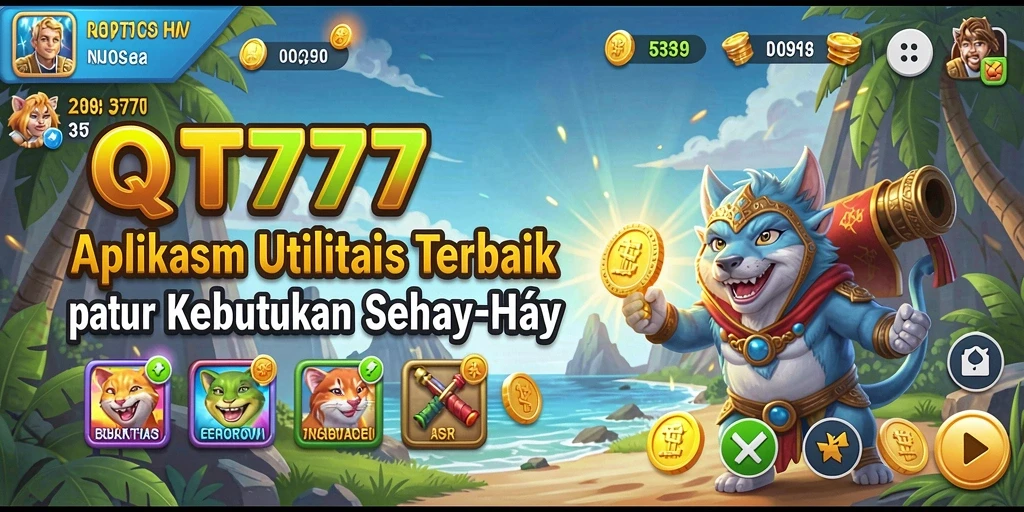 Tampilan aplikasi QT777 dengan fitur Utility yang intuitif dan mudah digunakan.