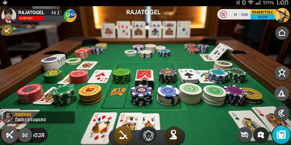 Tampilan gameplay menarik dari RAJATOGEL yang menggambarkan keseruan Gaple.