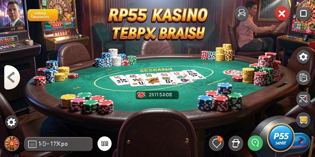Screenshot gameplay menampilkan suasana kasino yang menggembirakan dan interaktif.