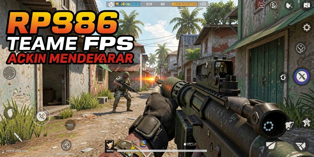 Gameplay mendebarkan dalam FPS RP886 dengan aksi intens.